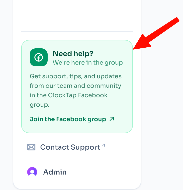 Faster access to support